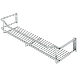 Indbygningskurv til påskruning - 368x103x79 - forkromet