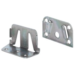 Sengesamlebeslag til sengekonstruktion med midterbjælke