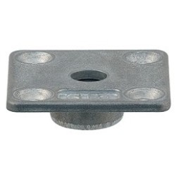 Montageplade, firkantet, 47,5 x 47,5 mm