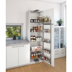 Häfele højskabs-inderudtræk med kurve - antracit