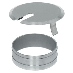 Rund kabelgennemføring i rustfrit stål