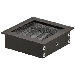 Kvadratisk kabelgennemføring med børste - 69 x 69 mm