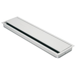Rektangulær kabelgennemføring med klaplåg børste - 450 x 120 mm