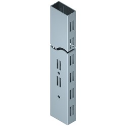 Søjle - 60 x 30 mm - aluminiumsfarvet