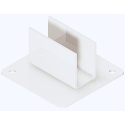 Søjlefod til søjle 60 x 30 mm - hvid