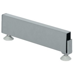 Ben til søjle - til påsætning - aluminiumsfarvet