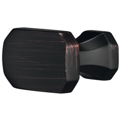 Unikt knopgreb i børstet olieret bronzefarvet zinklegering - Häfele Design H2185