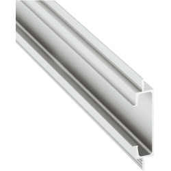 Grebsprofil i aluminium - sølvfarvet eloxeret - C formet
