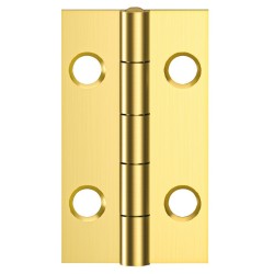 Kanthængsel i messing med fast stift - forkrøpning A