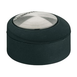 Oval dørstopper i zinklegering - Ø50 mm - påklæbning