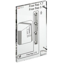 Boreskabelon til Free flap klapbeslag