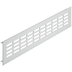 Ventilationsrist aluminium - B: 60 - rustfrit stål effekt