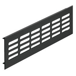 Ventilationsrist aluminium - B: 60 - rustfrit stål effekt