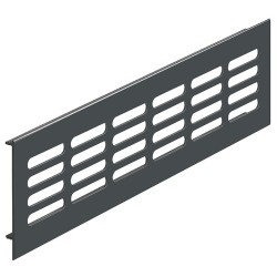 Ventilasjonsrist aluminium - B: 100 - Antrasittgrå