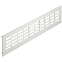 Ventilasjonsrist aluminium - B: 150 - Rustfritt stål effekt
