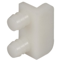 Justerbart bukket låseblik - plastik - 28x13 mm