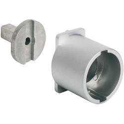 Låserosette til drejestangslåse og drejeknop - Ø30 mm