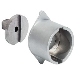 Låserosette til drejestangslås Ø 30 mm - dørtykkkelse maks. 20 mm