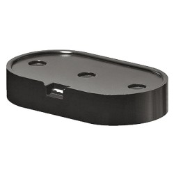 Basiselement A - Påskruning - Oval - Sort - 4 stk.