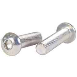 Buttonhead skrue - fullgjenge - M5 [ISO 7380-1] - El-galvanisert