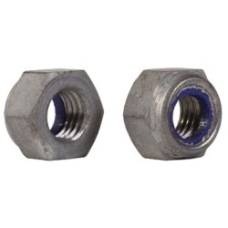 Låsemøtrik m/ nylonring M10 [DIN 985/ISO 10511] - varm-galvaniseret