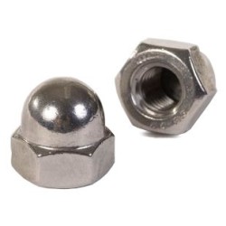 Topmøtrik M4 [DIN 1587] - Rustfrit stål A4 - syrefast