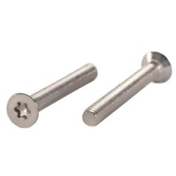 Maskinskrue - undersænket [DIN 965] delgevind M4 - Torx - Rustfrit stål A4