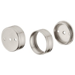 Bøjlestangsholder til rund bøjlestang 25 mm - messing