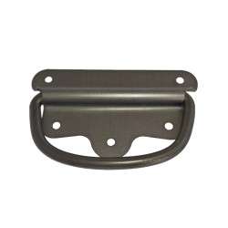 Kiste håndtag - Stålfarvet - Længde: 100 mm