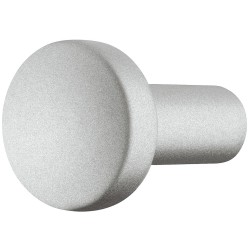Knopgreb Zinklegering, Model H1340 - hvid aluminium lakeret