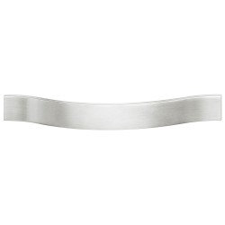 Kraftigt buegreb aluminium, stålfarvet