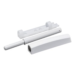 Push-open m/ buffer & hus - hvit