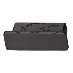 Enkel gribeliste m/ bløde kanter i sort bejdset eg - 3 størrelser