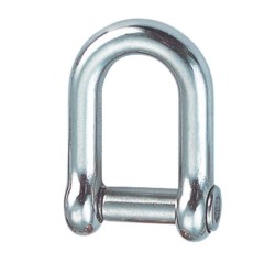 D-sjækle [A4] - m/ unbrakobolt - Ø4-19 mm