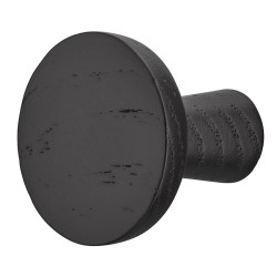 Häfele Deco H2570 - rundt knopgreb i sort bejdset eg