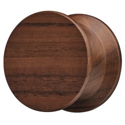 Rustikt knopgreb i lakeret valnød m/ samme diameter i top og bund