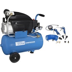 Güde kompressor 231/10/24 - 1,5 kW - 10 bar - sæt med 12 dele