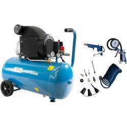 Güde kompressor 301/10/50 - 1,8 kW - 10 bar - sæt med 12 dele