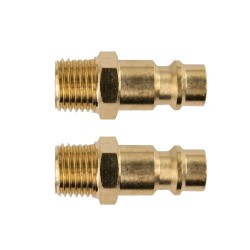 Güde hurtigkobling 1/4" m/ utvendig gjenger for slanger - sett med to