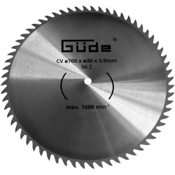 Güde CV sagblad for vedkappsag - Ø700 mm - 56 tenner