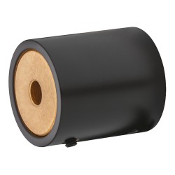 Mat sort bøjlestangsholder - Rund Ø 25 mm