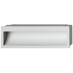 Rektangulær aluminiumfarvet skålegreb i zinklegering