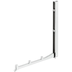 Foldbar garderobekrog i forkromet poleret zinklegering, 177 mm