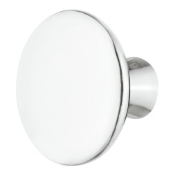 Rund knopgreb i forkromet poleret zinklegering, Ø30 mm