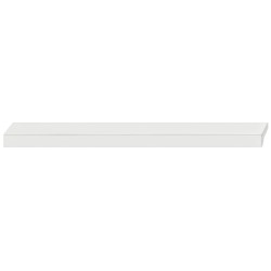 Tidløs flot og enkel gribeliste i hvid mat aluminium