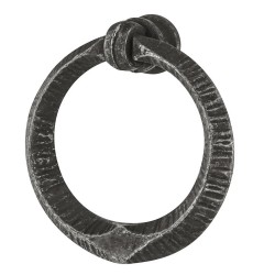 Knebelgreb med ring i sort antik zinklegering