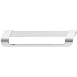 Enkel og åben kantgreb i forkom poleret aluminium