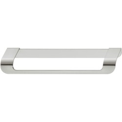 Enkel og åben kantgreb i stålfarver aluminium