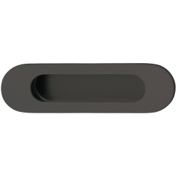 Ovalformet skålegreb i grafitsort rustfrit stål