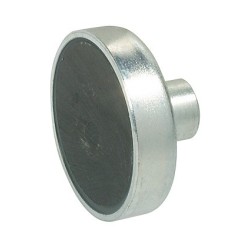 Forniklet stål magnetlås til metalskabe - Holdestyrke 4 kg